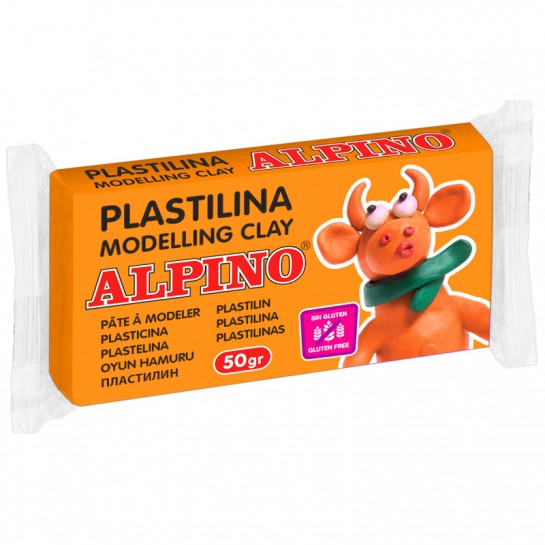 Plastilinas ALPINO NEON 50g oranžinis