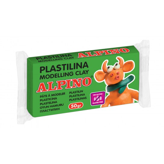 Plastilinas ALPINO 50g žalias