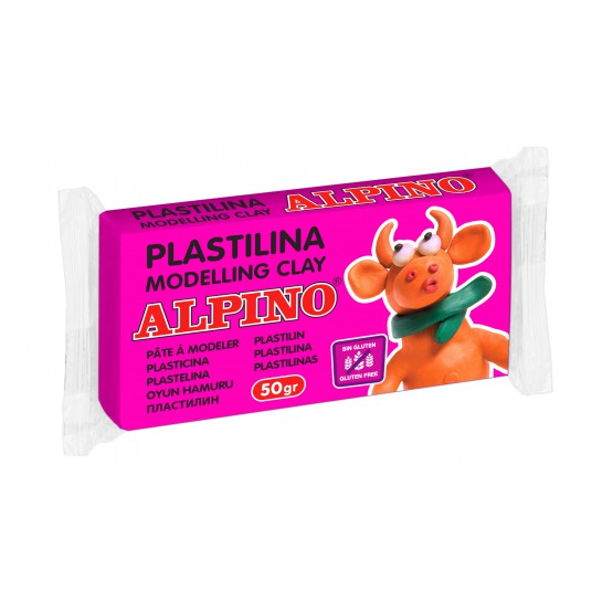 Plastilinas ALPINO 50g rožinis