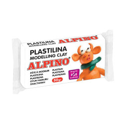 Plastilinas ALPINO 50g baltas