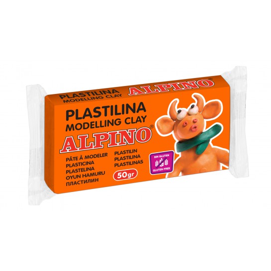 Plastilinas ALPINO 50g oranžinis