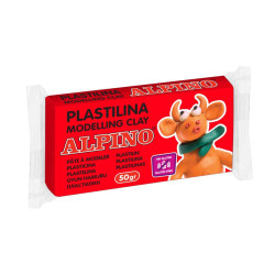 Plastilinas ALPINO 50g raudonas