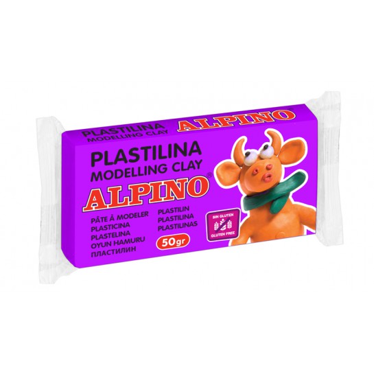 Plastilinas ALPINO 50g violetinis