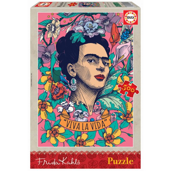 Dėlionė (puzzle) 500 FRIDA KAHLO VIVA 10-99 metų