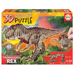Dėlionė 3D T-REX  6-99 metų