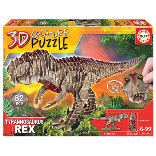 Dėlionė 3D T-REX 6-99 metų