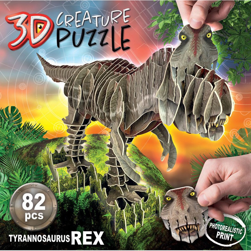 Dėlionė 3D T-REX 6-99 metų Dėlionė 3D T-REX 6-99 metų