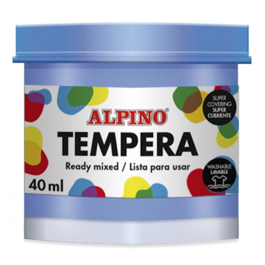 Guašas (tempera) ALPINO 40ml blue cyan