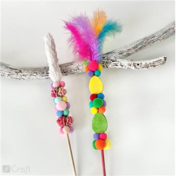 Pagaliukai mediniai apvalūs spalvoti JUMBO 15vnt