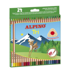 Spalvoti pieštukai ALPINO TRI 24sp