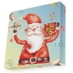 Deimantinė mozaika SANTA CHEER 28x28