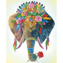 Deimantinė mozaika BOHEMIAN ELEPHANT  41x51