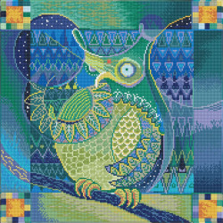 Deimantinė mozaika INDIAN OWL 51,50x 51,50