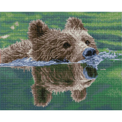 Deimantinė mozaika GRIZZLY SWIM 52x42