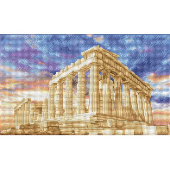 Deimantinė mozaika PARTHENON TEMPLE ACROPOLIS ATHENS GREECE 52x31