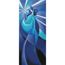 Deimantinė mozaika BLUE MADONNA 32x77