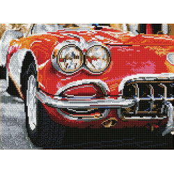 Deimantinė mozaika RED SPORTS CAR 43x31