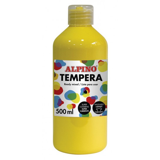 Guašas (tempera) ALPINO 500ml yellow