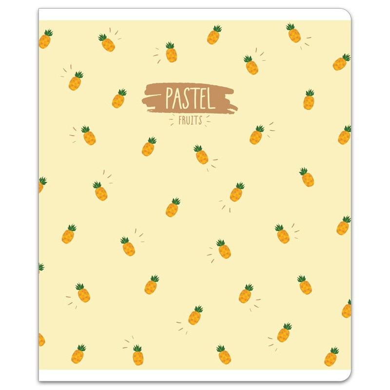 Sąsiuvinis(platus) A5 12l 80g linija PASTEL FRUITS Sąsiuvinis(platus) A5 12l 80g linija PASTEL FRUITS