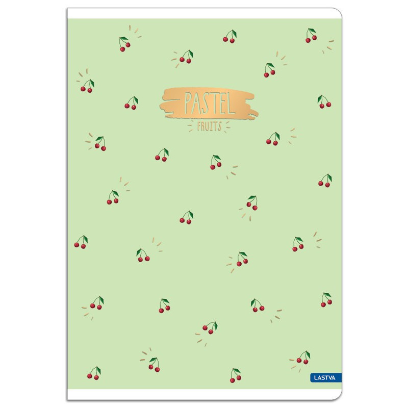 Sąsiuvinis A4 52lap 80g lang PASTEL FRUITS Sąsiuvinis A4 52lap 80g lang PASTEL FRUITS