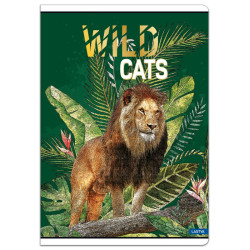 Sąsiuvinis A4 52lap 80g lang WILD CATS