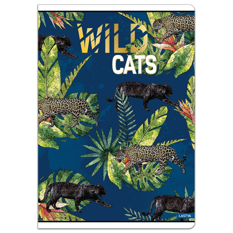 Sąsiuvinis A4 52lap 80g lang WILD CATS