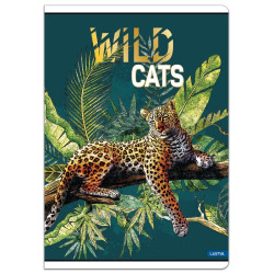 Sąsiuvinis A5 52lap 80g linija WILD CATS