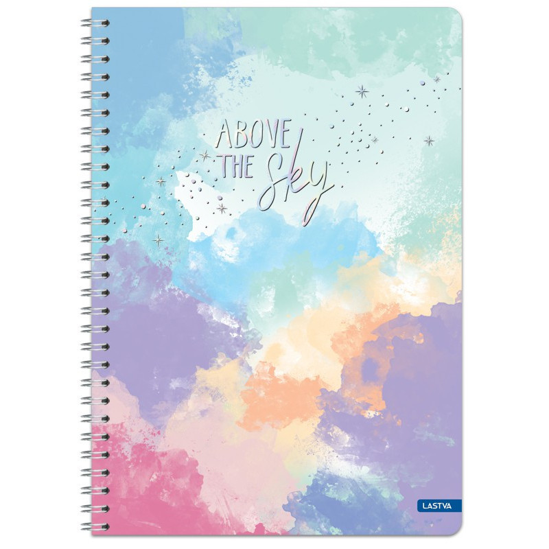 Sąsiuvinis su spirale A4 100lap 70g lang SKY