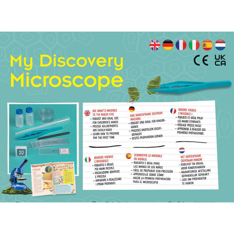 Mokomasis rinkinys MY DISCOVERY MICROSCOPE 8-12 Mokomasis rinkinys MY DISCOVERY MICROSCOPE 8-12