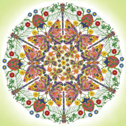 Deimantinė mozaika KALEIDOSCOPE GARDEN 62x62