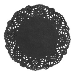 Popierinės servetėlės 11,5cm juodos 30vnt