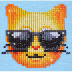 Deimantinė mozaika KOOL KAT DD Kit with Frame 9,50x9,50
