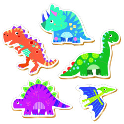 5 dėlionės (puzzle) DINOZAURS 24+ 5 dėlionės (puzzle) DINOZAURS 24+