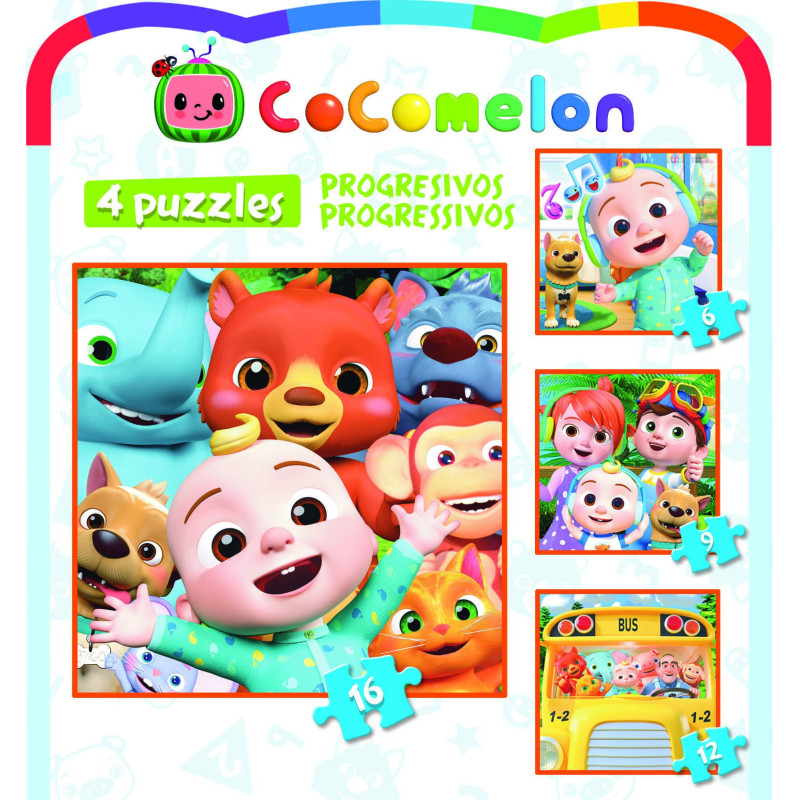 4 dėlionės (puzzle) 6+9+12+16 PROGRESIVO 3-5metų 4 dėlionės (puzzle) 6+9+12+16 PROGRESIVO 3-5metų