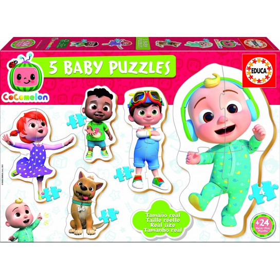 Dėlionė (puzzle) 5 BABY PUZZLES 2-4metų