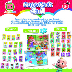 Žaidimas SUPERPACK 4 in 1 3-6metų Žaidimas SUPERPACK 4 in 1 3-6metų