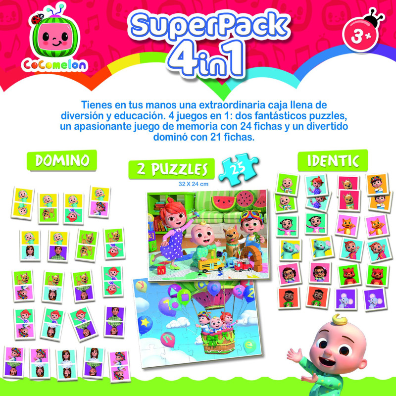 Žaidimas SUPERPACK 4 in 1 3-6metų Žaidimas SUPERPACK 4 in 1 3-6metų
