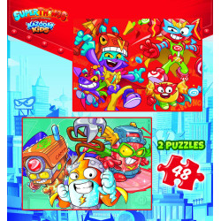 2 dėlionės (puzzle) 2x48 SUPERTHINGS 3-6metų 2 dėlionės (puzzle) 2x48 SUPERTHINGS 3-6metų