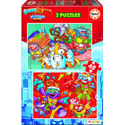 2 dėlionės (puzzle) 2x48 SUPERTHINGS 3-6metų
