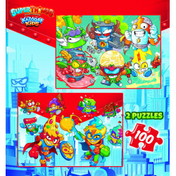 2 dėlionės (puzzle) 2x100 SUPERTHINGS 6-8metų 2 dėlionės (puzzle) 2x100 SUPERTHINGS 6-8metų
