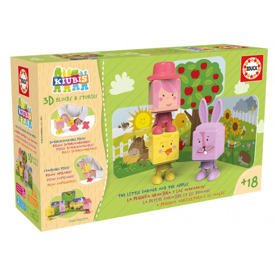 Kūdikių žaidimai 3D THE KUBIS, THE LITTLE FARMER AND THE APPLES 2-4metų
