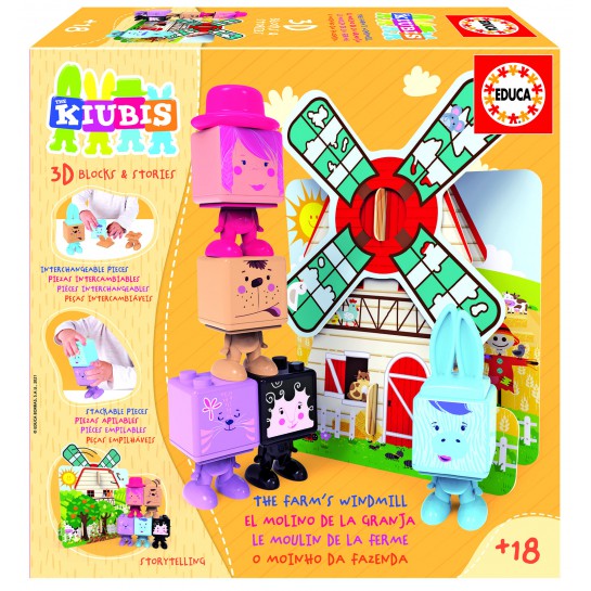 Kūdikių žaidimai 3D THE KUBIS, THE FARM MILL 2-4metų