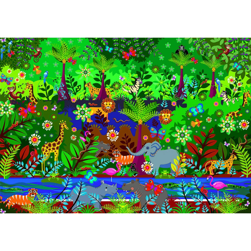 Dėlionė (puzzle) 500 JUNGLA 10-99metų Dėlionė (puzzle) 500 JUNGLA 10-99metų