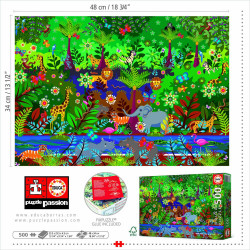Dėlionė (puzzle) 500 JUNGLA 10-99metų Dėlionė (puzzle) 500 JUNGLA 10-99metų