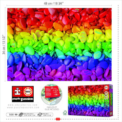 Dėlionė (puzzle) 500 PIEDRAS DE COLORES 10-99metų Dėlionė (puzzle) 500 PIEDRAS DE COLORES 10-99metų
