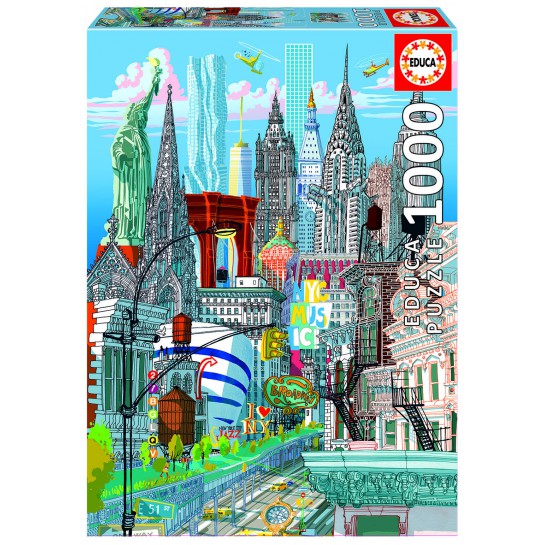 Dėlionė (puzzle) 1000 NEW YORK, CARLO STANGA 14-99metų