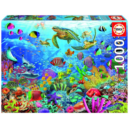 Dėlionė (puzzle) 1000 TORTLES in PARADISE 14-99metų