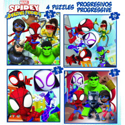 4 dėlionės (puzzle) 12+16+20+25 SPIDEY ir AMAZING FRIENDS 3-5metų 4 dėlionės (puzzle) 12+16+20+25 SPIDEY ir AMAZING FRIENDS 3-5metų