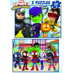 2 dėlionės (puzzle) 2x20 SPIDEY ir AMAZING FRIENDS 3-5metų 2 dėlionės (puzzle) 2x20 SPIDEY ir AMAZING FRIENDS 3-5metų