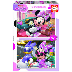 2 dėlionės (puzzle) 2x20 JUNIOR MINNIE 3-5metų